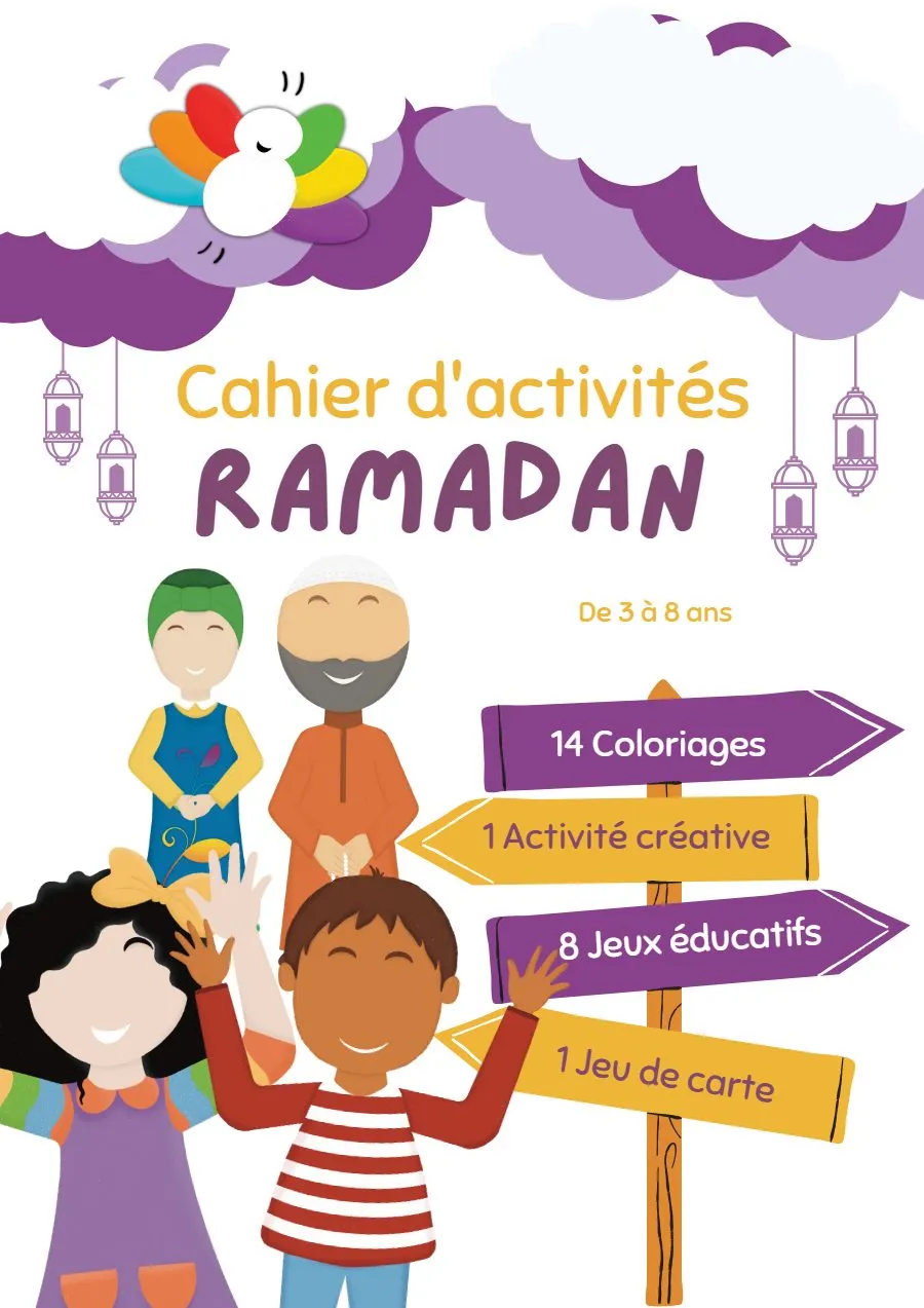 Page 1 de « Cahier d'activités Ramadan 2023 »