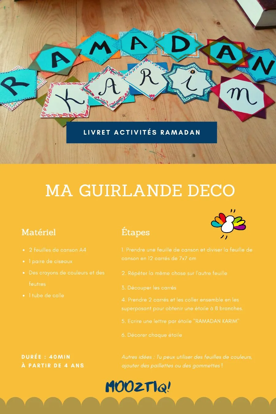 Page 4 de « Mon livret de 7 activités de Ramadan »
