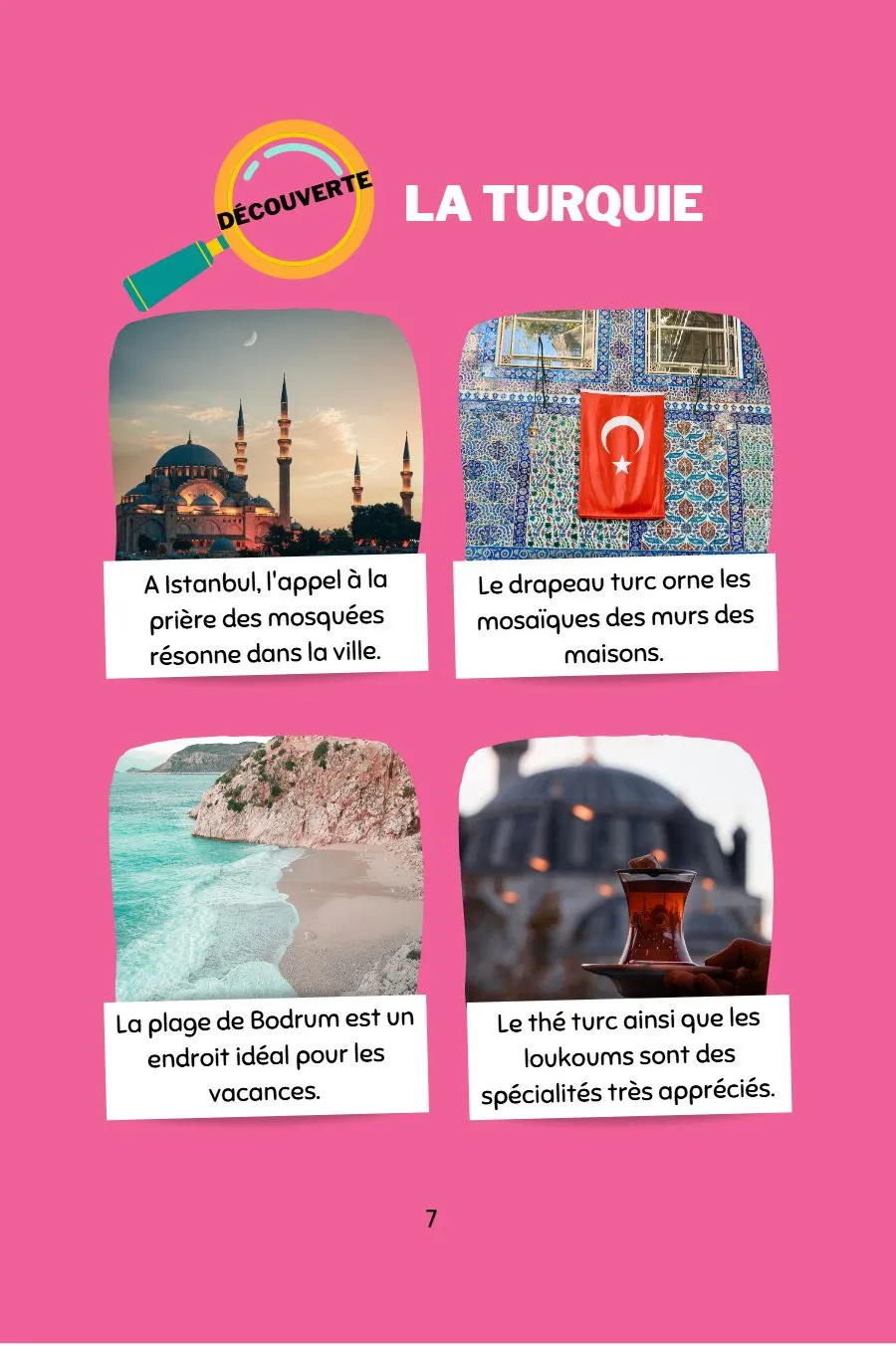 Page 9 du livret, L'arrivée à Istanbul, Mooztiq part en vacances