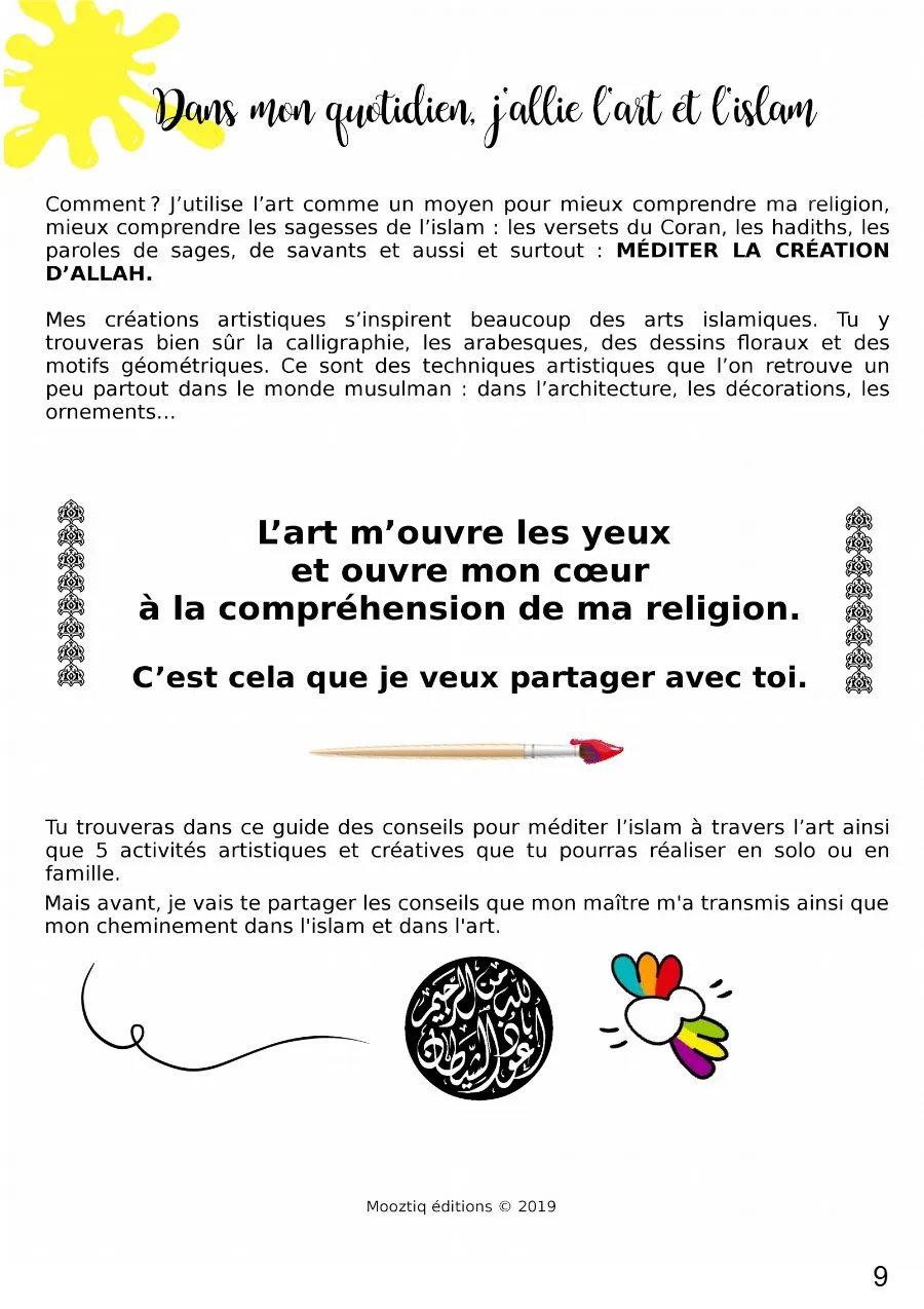 Page 9 du livret, Un petit moustique devenu Mooztiq, Le carnet de voyage de Mooztiq