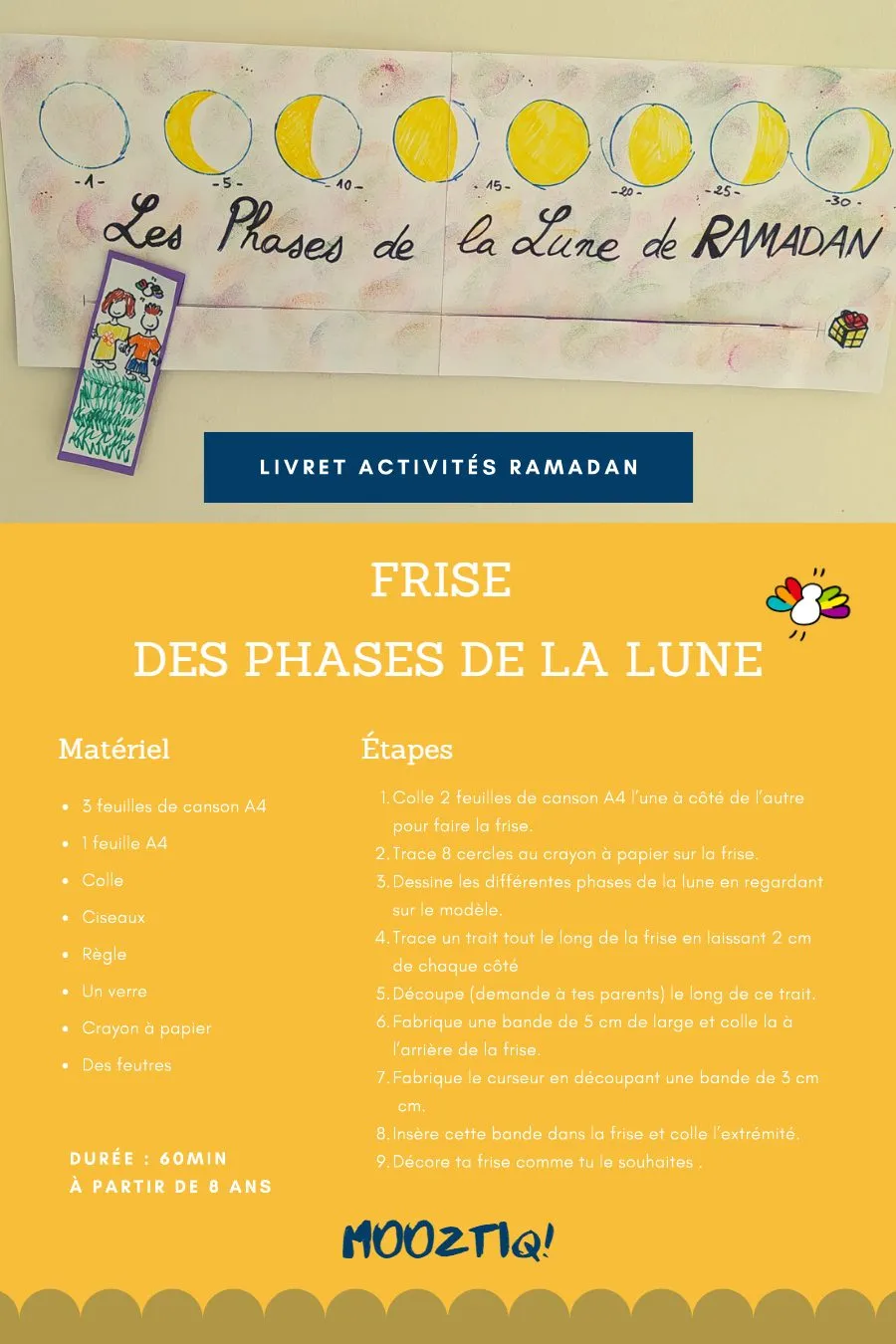 Page 9 du livret, Les 7 activités de Ramadan, Mon livret de 7 activités de Ramadan