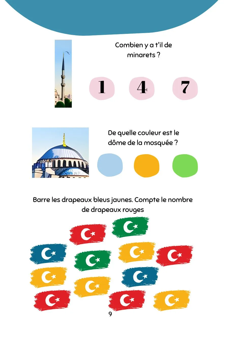 Page 11 du livret, L'arrivée à Istanbul, Mooztiq part en vacances