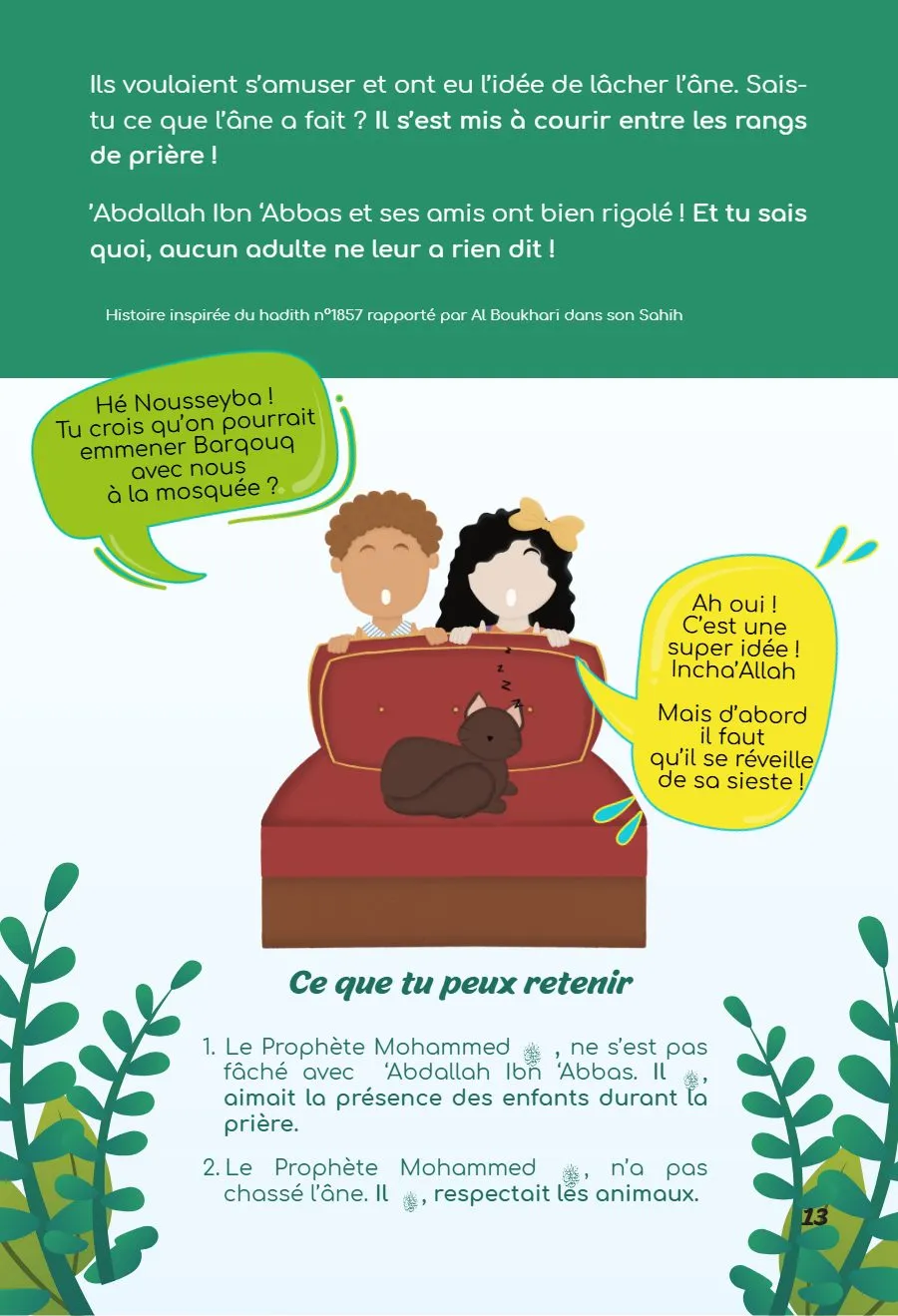 Page 13 du magazine, L'amour du Prophète ﷺ, Magazine Mooztiq n°2