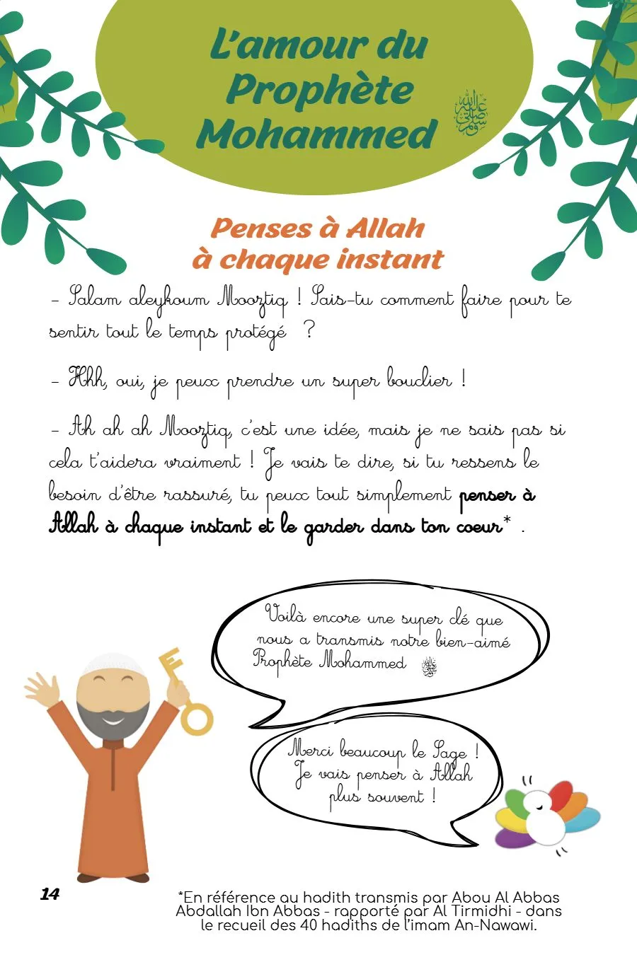 Page 14 du magazine, L'amour du Prophète ﷺ, Magazine Mooztiq n°4