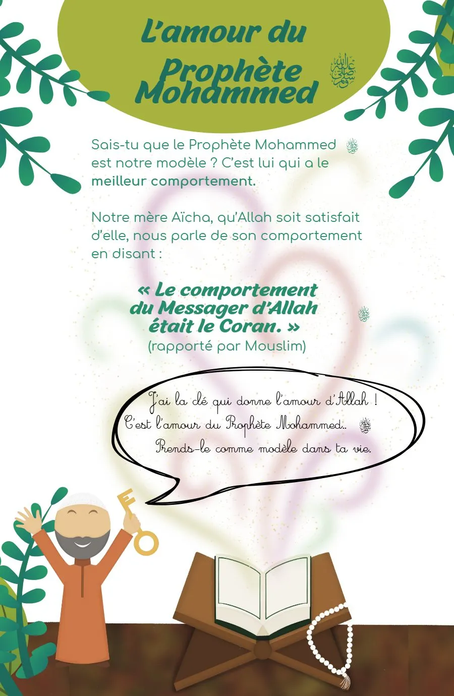 Page 14 du magazine, L'amour du Prophète ﷺ, Magazine Mooztiq n°3