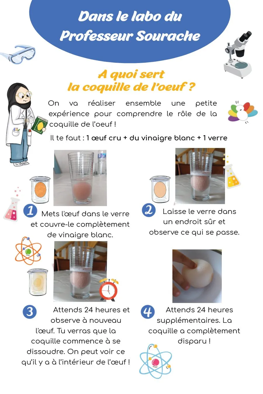 Page 16 du magazine, Dans le labo du Professeur Sourache, Magazine Mooztiq n°4