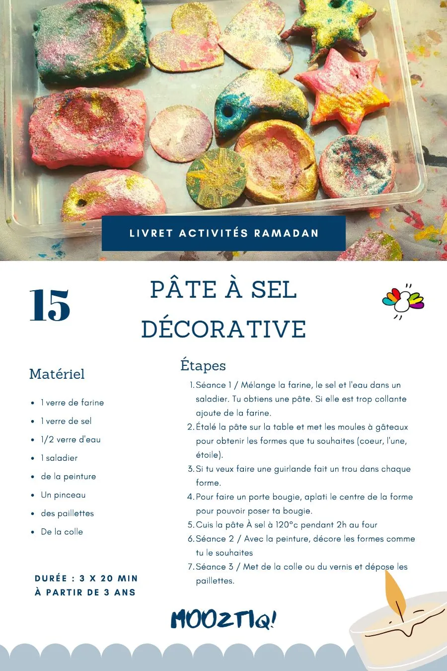 Page 17 du livret, Décore ta maison pour Ramadan, 30 activités pour Ramadan