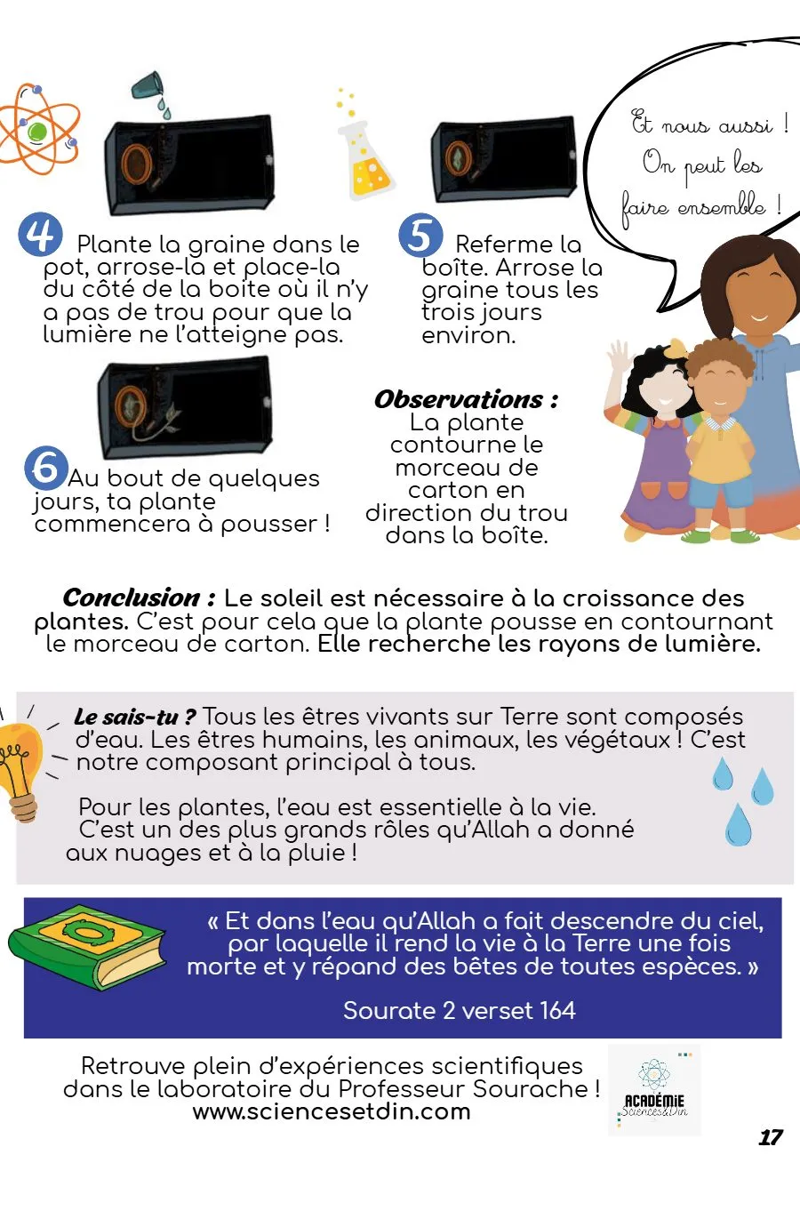 Page 17 du magazine, Dans le labo du Professeur Sourache, Magazine Mooztiq n°3