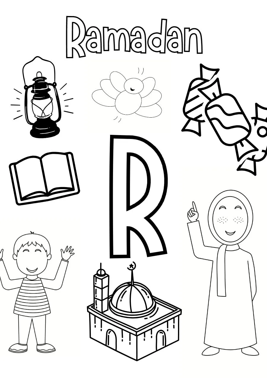 Page 18 du livret, Les mots du Ramadan, Cahier d'activités Ramadan 2023