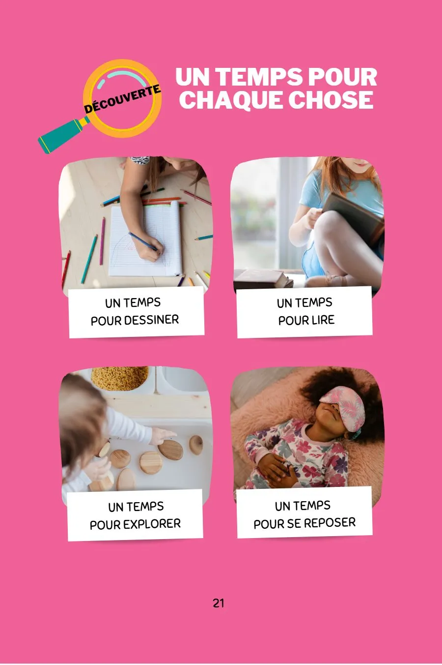 Page 23 du livret, À la plage, Mooztiq part en vacances