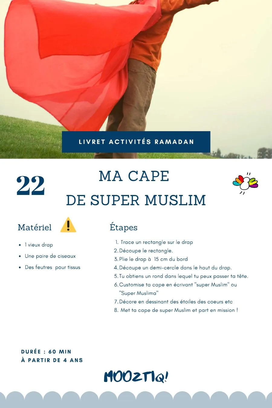 Page 24 du livret, Bouge, explore et prie, 30 activités pour Ramadan