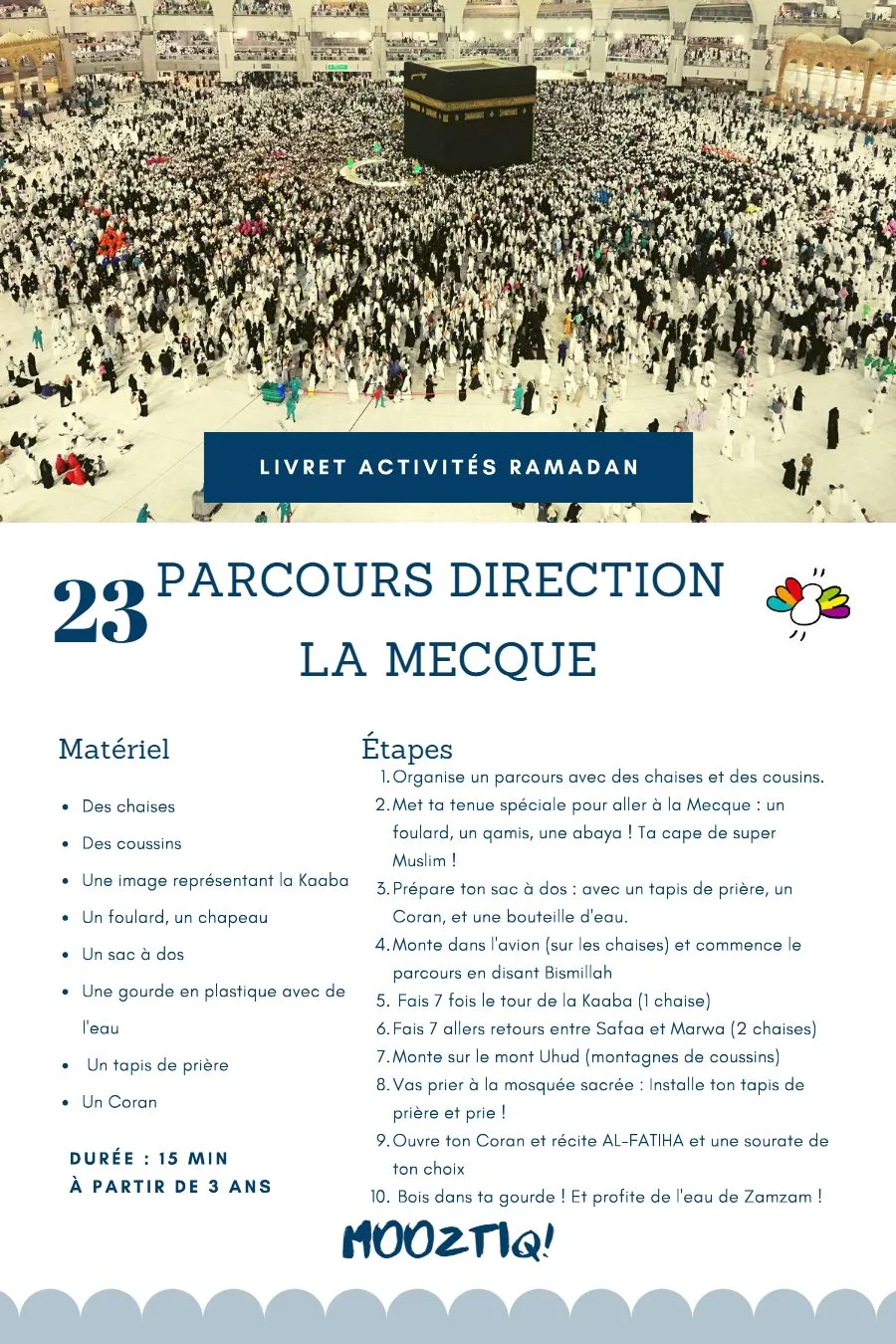 Page 25 du livret, Bouge, explore et prie, 30 activités pour Ramadan