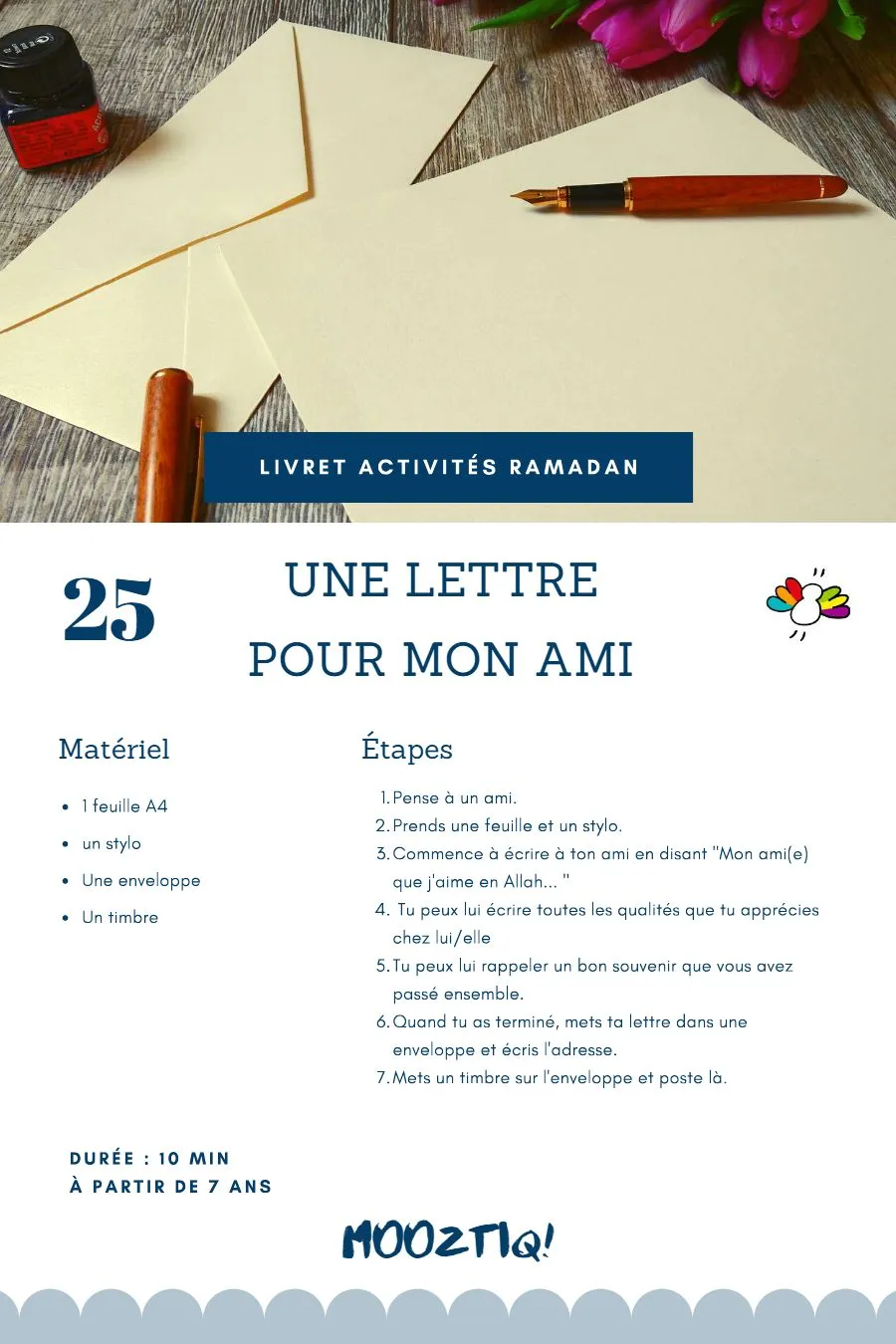 Page 27 du livret, Partage et fais le bien, 30 activités pour Ramadan