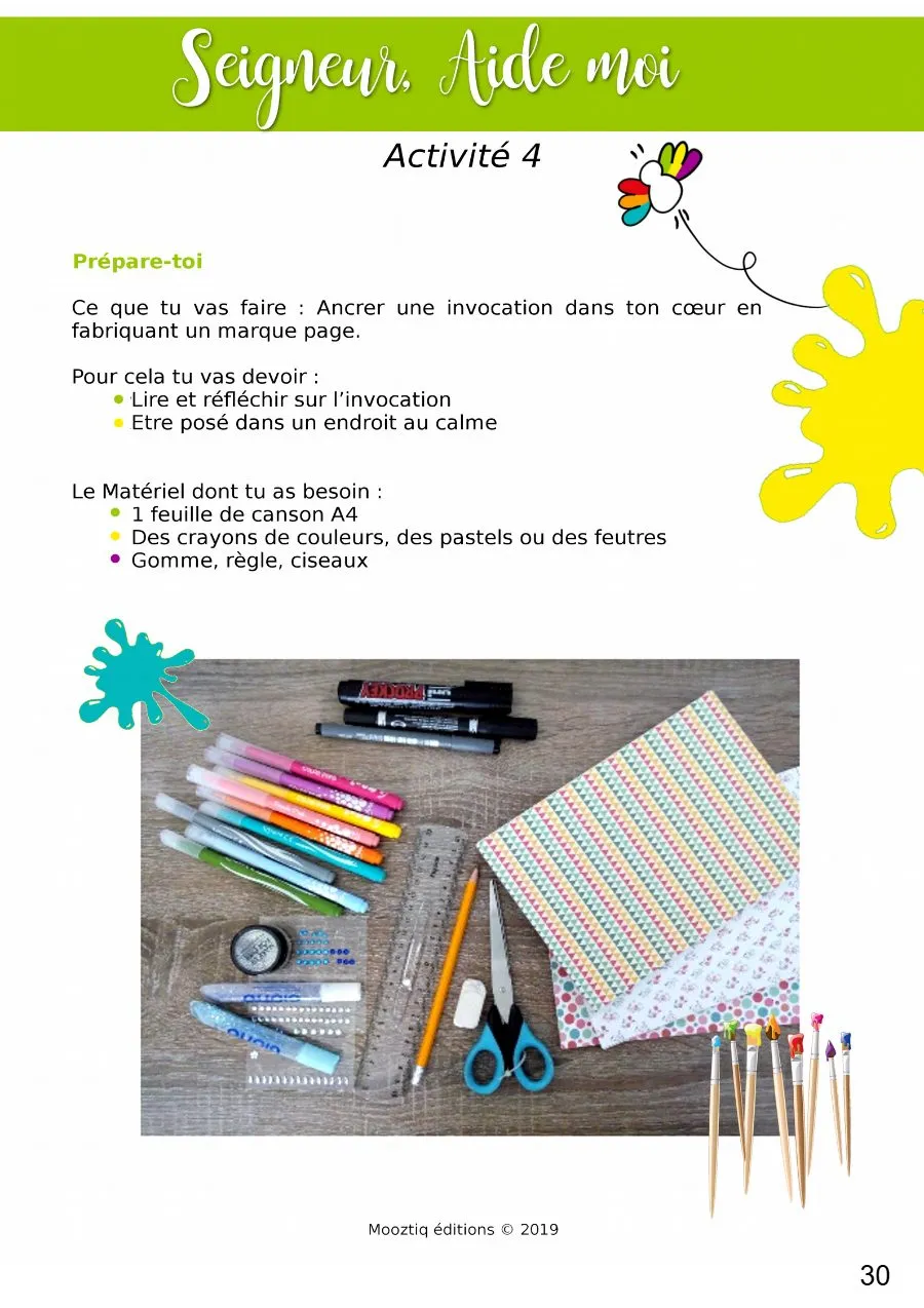 Page 30 du livret, Seigneur, aide-moi, Le carnet de voyage de Mooztiq