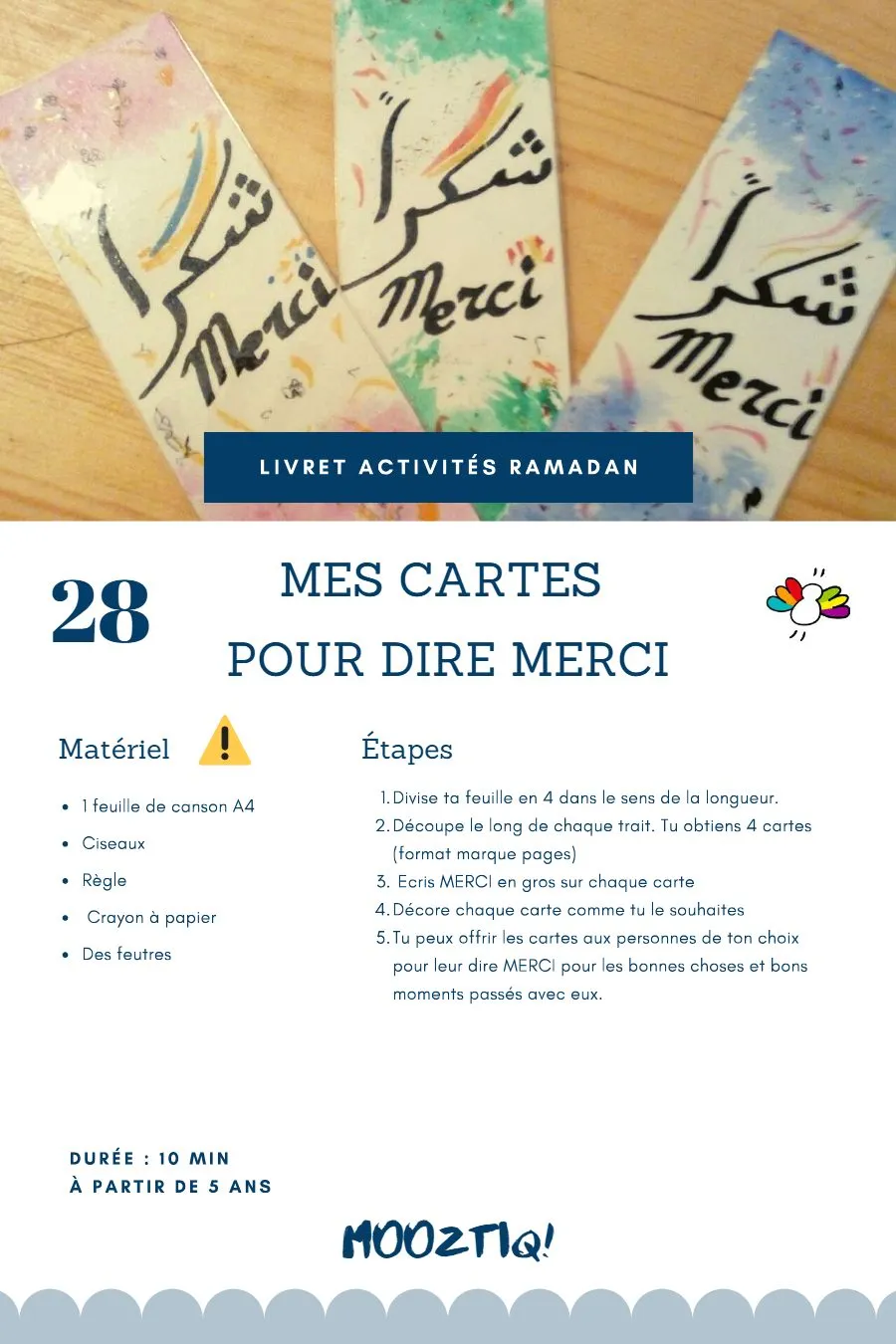 Page 30 du livret, Partage et fais le bien, 30 activités pour Ramadan