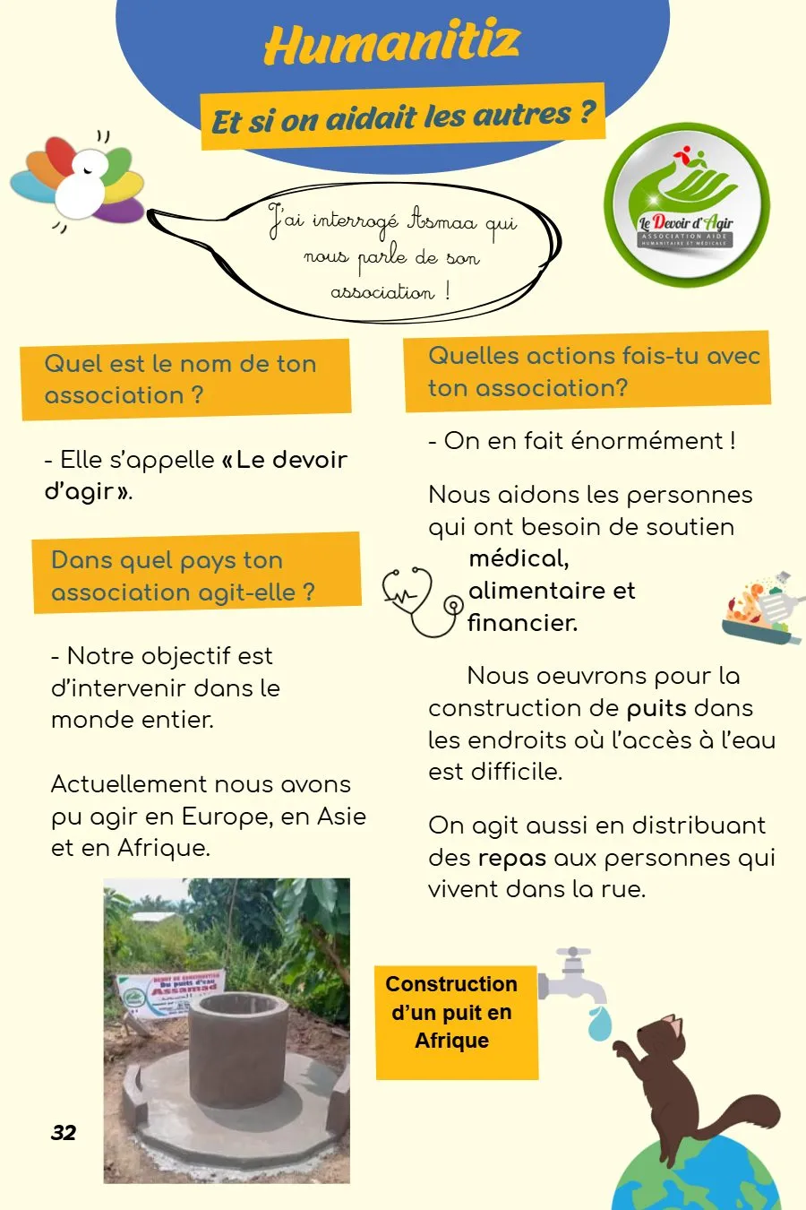 Page 32 du magazine, Humanitiz : le devoir d'agir, Magazine Mooztiq n°4