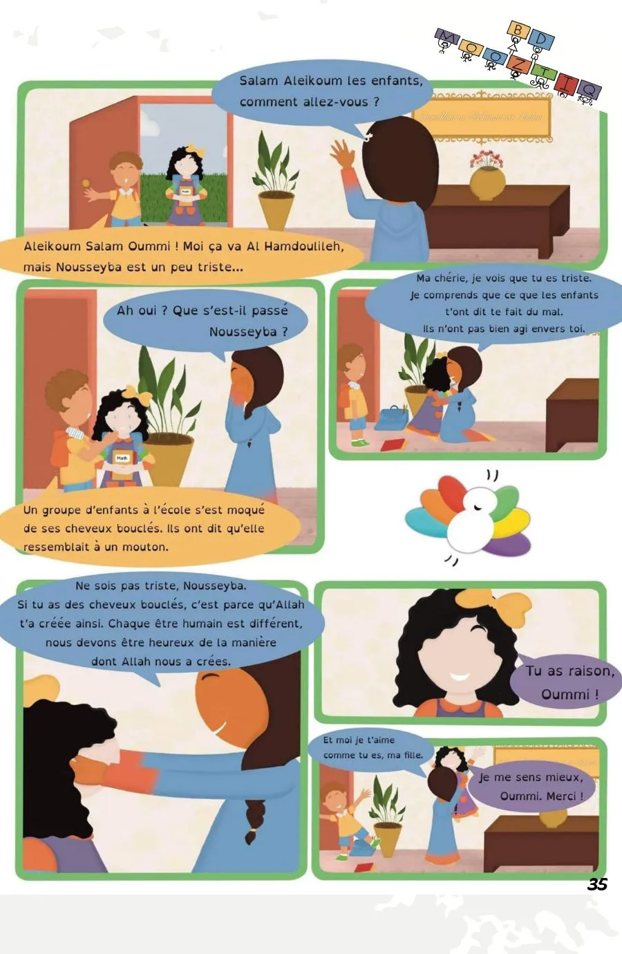 Page 35 du magazine, Les délices du Coran : ton corps et toi, Magazine Mooztiq n°3