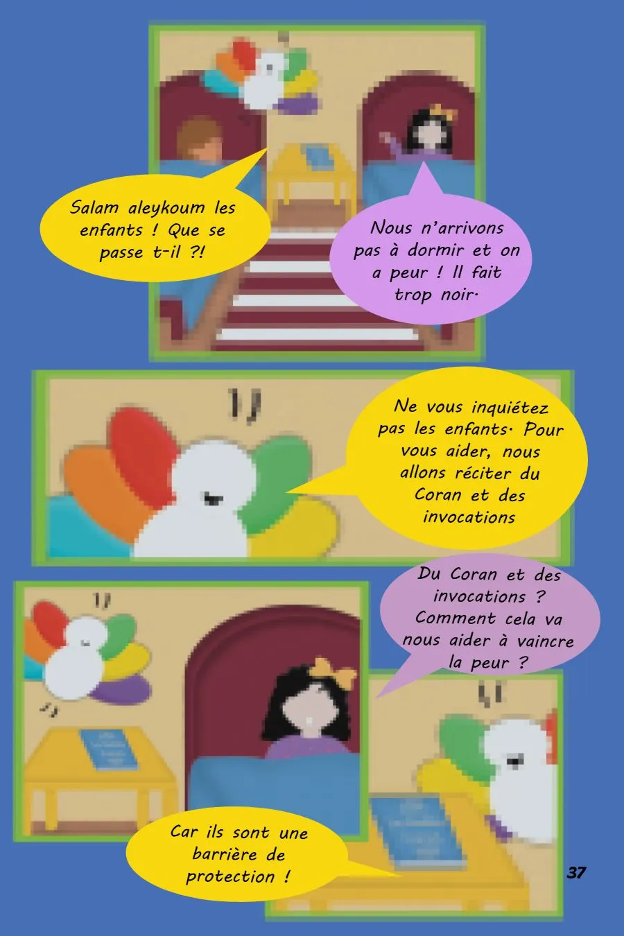Page 37 du magazine, Invocations en famille, Magazine Mooztiq n°4