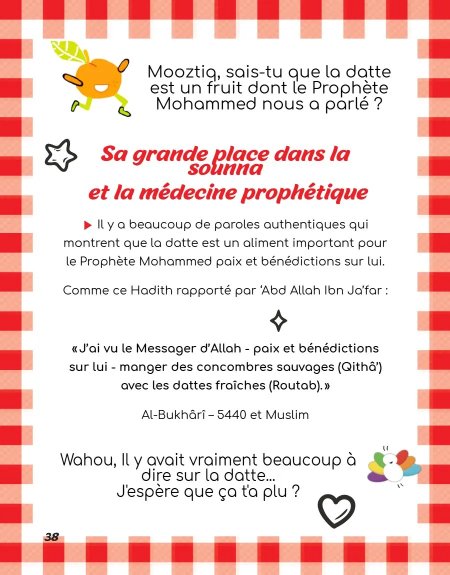 Page 38 du magazine, Dans la cuisine de Mimo : la datte, Magazine Mooztiq n°1
