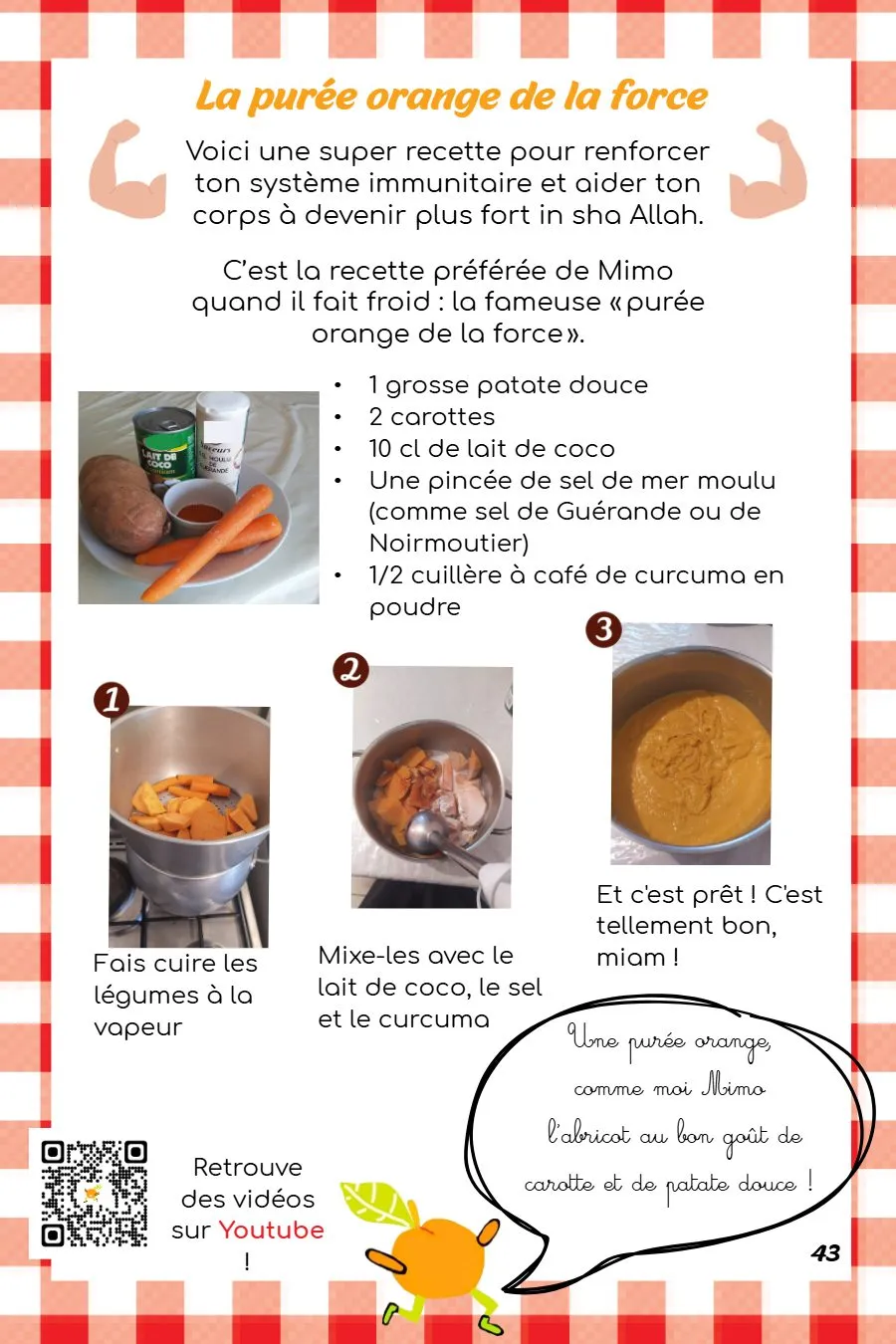 Page 43 du magazine, Dans la cuisine avec Mimo, Magazine Mooztiq n°4