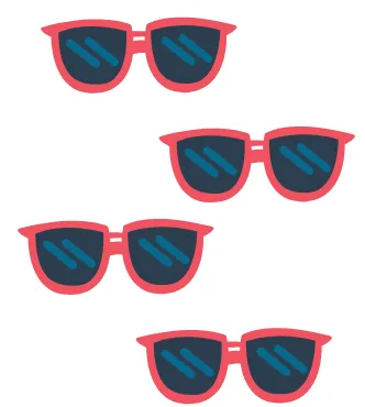 Des lunettes de soleil