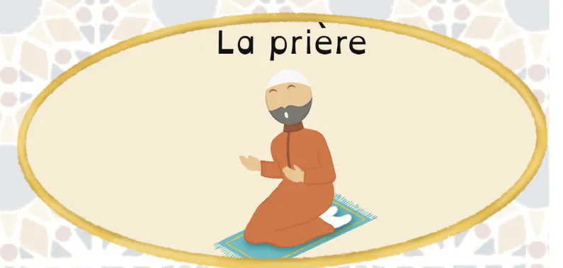 La prière : un homme prie sur son tapis